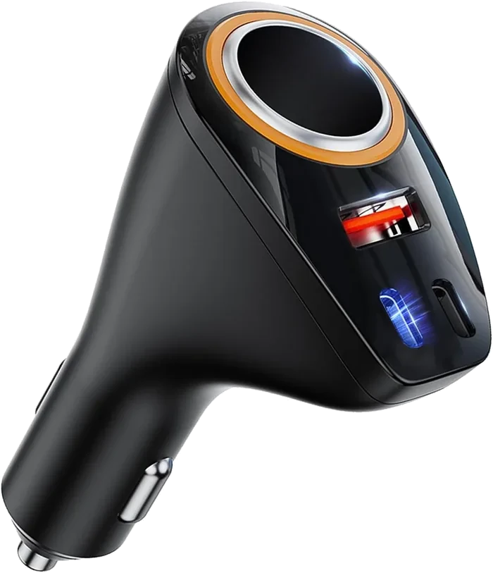 12V USB-C PD fast car charger with four ports