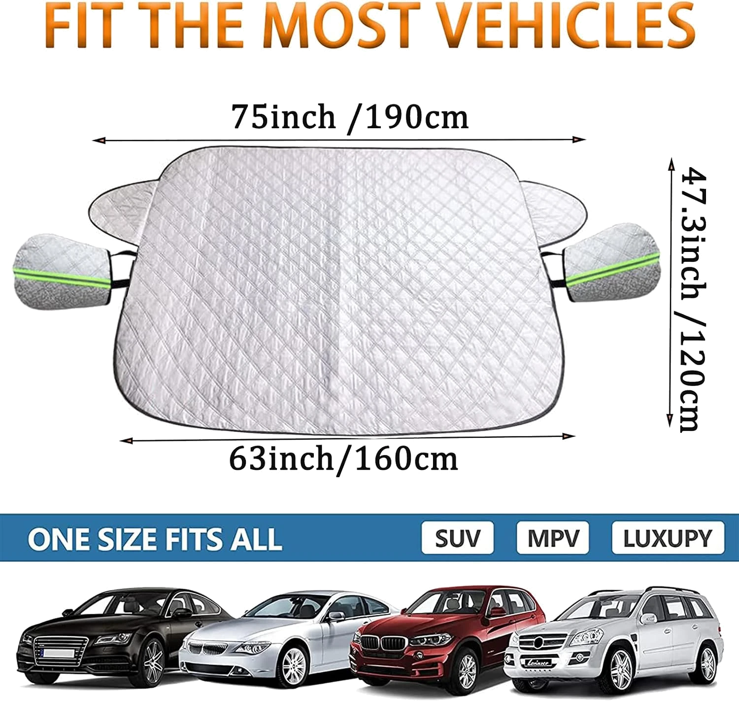 CGLEAM 4-layer windshield snow cover, product photo