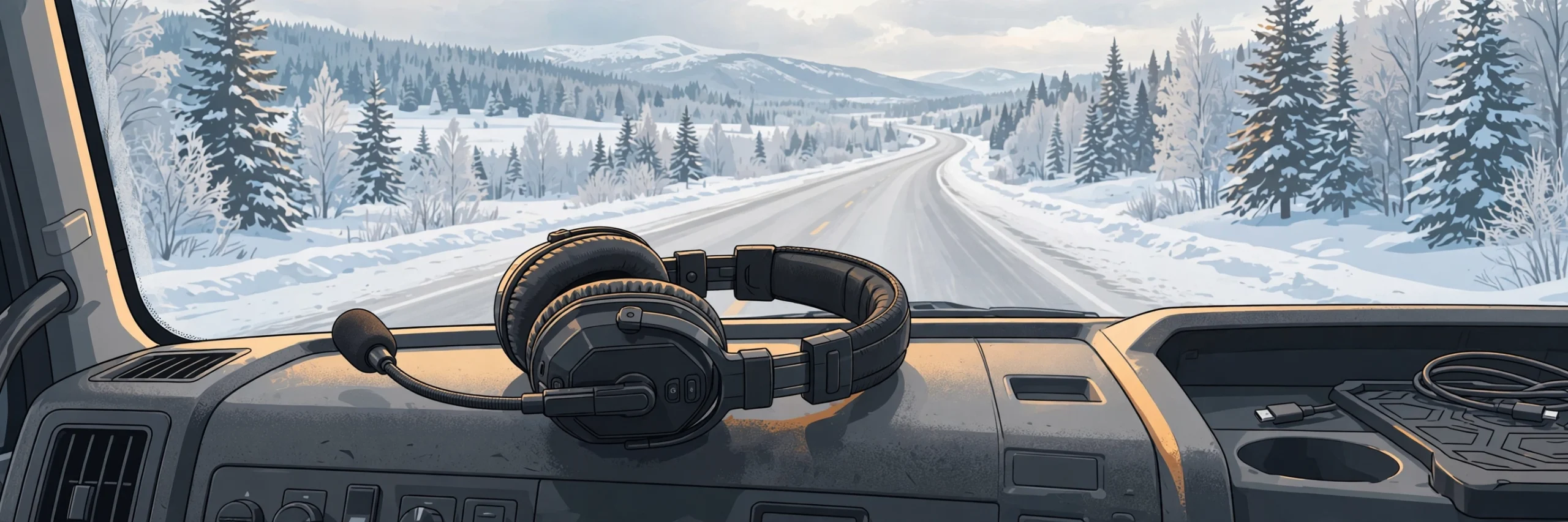 Bluetooth headset on the dash