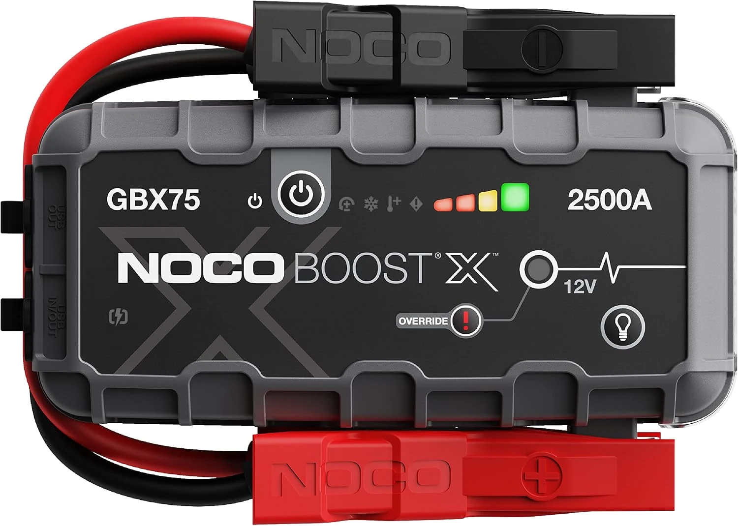NOCO Boost X GBX75 2500A portable jump starter, product photo