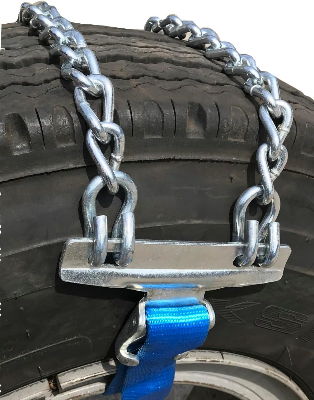 TireChain.com 11-22.5 strap-on emergency tire chains, product photo