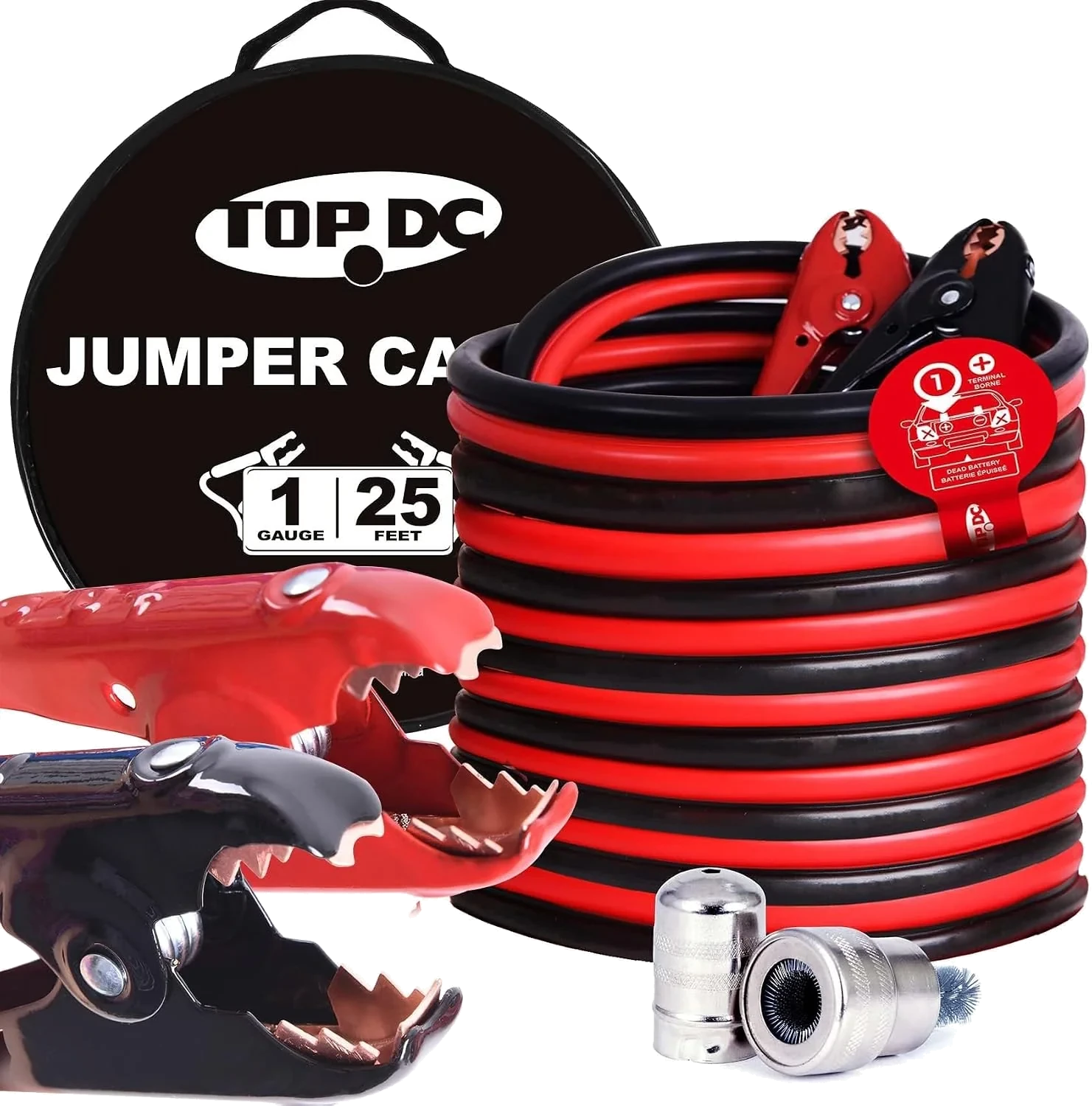 Heavy-duty jumper cables